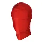  O-Products - Red BDSM Hood Blind. Idealnie zakrywająca twarz maska BDSM w kolorze czerwonym 