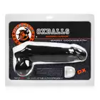 Oxballs - Daddy Cock Sheath Black. Nakładka  na penisa z oslonką na jądra. Druga skóra!