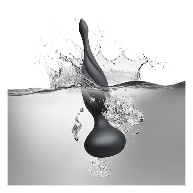 Rocks-Off - Petite Sensations Black USB. Plug na pilota  z satynowego silikonu, 10 trybów mega wibracji