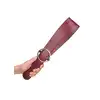 Ouch Halo - Belt Flogger - Burgundy - gustowny bat. Luksusowa sesja BDSM