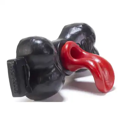 Oxballs - Milkbone Gag Tongue. Unikatowy knebel w kształcie kości z tunelem i językiem 