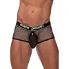 Male Power - `Cock Pit` Mini Cock Ring. Siateczkowe bokserki z ringiem na penisa rozmiar L