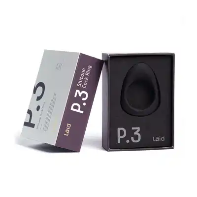 Laid - P.3 Siliconen Cockring 38 mm Zwart