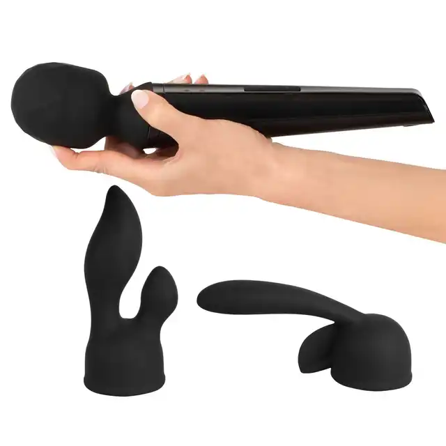You2Toys - Wand Vibrator USB. Ekskluzywna silikonowa różdżka z 2 stymulującymi nakładkami . Niesamowita.