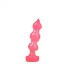 Bubble Toys - PouLou Pink. Stymulujące  dildo z różowego PVC 24 cm. Truskawkowy aromat