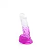 Kiotos Cox - Color Clear Purple Dildo. Dwukolorowe fantastyczne dildo z mocną przyssawką 