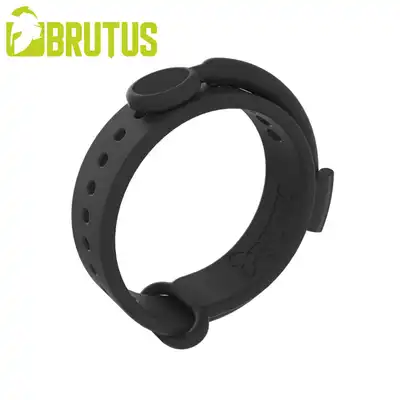 Brutus - Adjustable Click-N-Go Cock Ring, Silikonowy regulowany ring na penisa i pod jądra 
