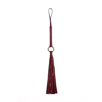 Ouch Halo - Flogger - Burgundy - elegancki pejcz. Luksusowa sesja BDSM