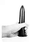 All Black - Dildo AB 06. Gładkie  czarne klasyczne dildo z PVC 20 cm długości 