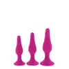Dream Toys - Flirts Curved Anal Training Kit Pink. Różowy zestaw wtyczek analnych. Perfekcyjny trening połączony z czystą przyjemnością!