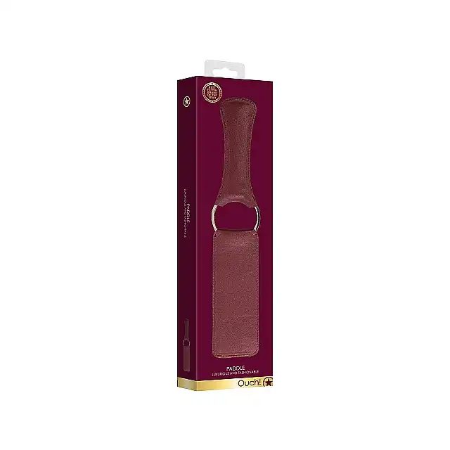 Ouch Halo - Paddle - Burgundy - stylowa packa. Luksusowa sesja BDSM