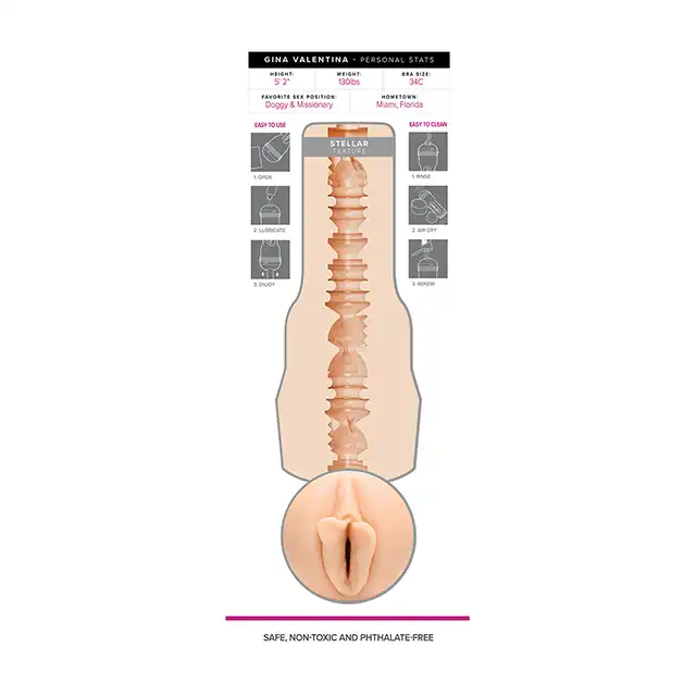 Fleshlight - Gina Valentina. Realistyczny masturbator. Numer 1 na świecie!