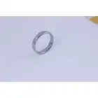 Moi Submission - Mr. Thready 45 mm. Klasyczny ring ze stali nierdzewnej w odcieniu srebrnym