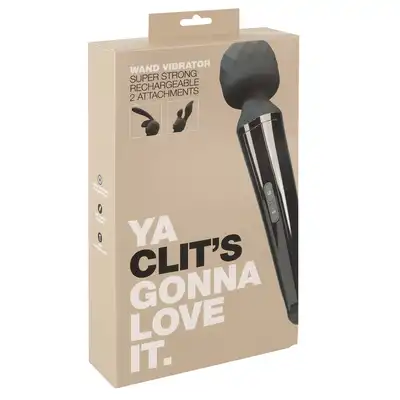You2Toys - Wand Vibrator USB. Ekskluzywna silikonowa różdżka z 2 stymulującymi nakładkami . Niesamowita.