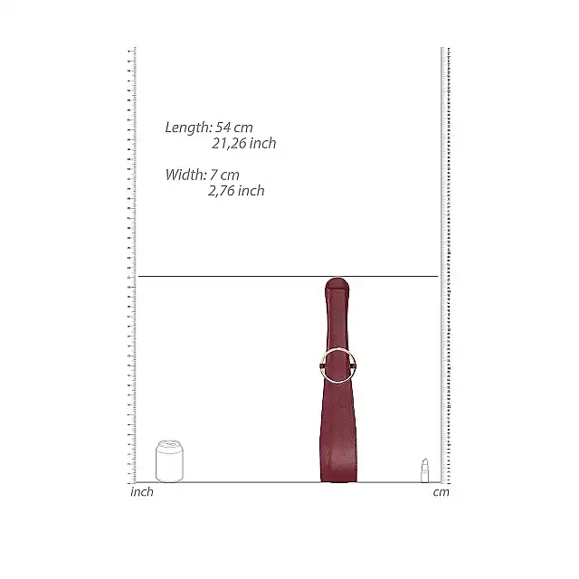 Ouch Halo - Belt Flogger - Burgundy - gustowny bat. Luksusowa sesja BDSM