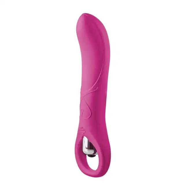 Dream Toys - Flirts 10 Functions Ring Vibrator Pink. Elegancki, różowy wibrator. Piękne wzory!
