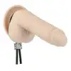 Lux Active - Tether Adjustable Cock Tie. Czarne lasso na penisa z motywem czaszki 