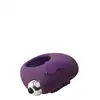Dream Toys - Flirts Cockring Purple. Mega rozciągliwy, wibrujący ring na penisa ze stymulującymi wypustkami w kształcie serca.