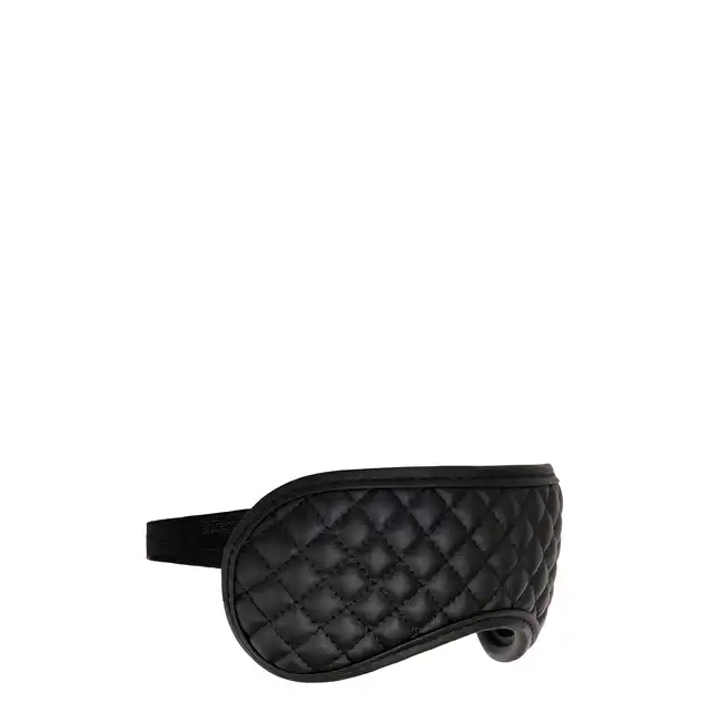 Dream Toys - Blaze Mask Diamond Black - czarna maska zaciemniająca, tłoczony materiał 