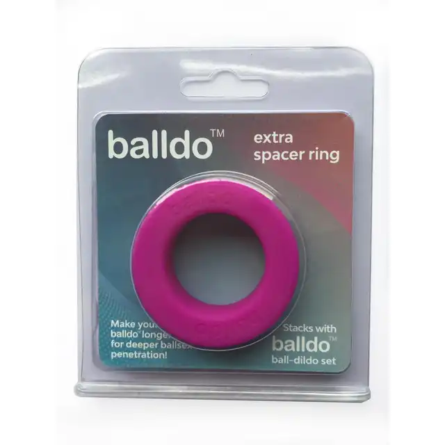 Balldo - Single Spacer Ring. Silikonowy wytrzymały ring na jądra do zestawu Balldo. Jeszcze dłuższe dildo i mocniejszy orgazm!