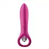 Dream Toys - Flirts 10 Functions Ring Vibrator Pink. Elegancki, różowy wibrator. Piękne wzory!