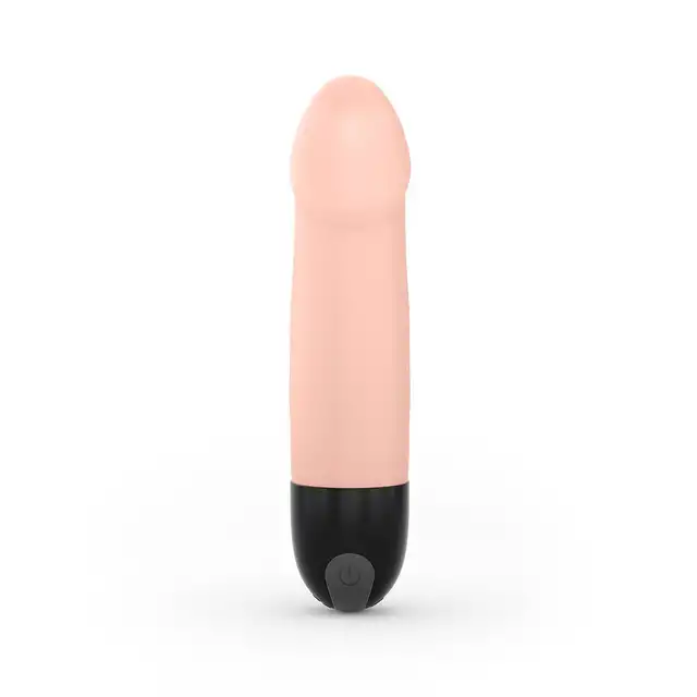 Dorcel - Real Vibraction S 2.0 Flesh. Klasyczny  wysokiej jakości silikonowy wibrator ładowany na USB 