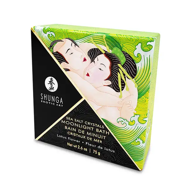 Shunga - Lotus Flower Bath Salt 75g. Cudownie pachnąca sól do kąpieli na bazie kwiatu lotosu 