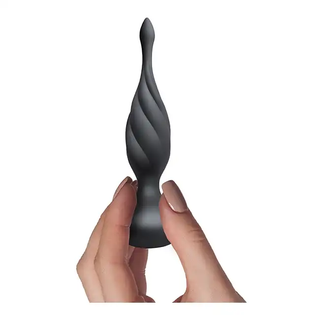  Rocks-Off - Petite Sensations Black USB. Plug na pilota  z satynowego silikonu, 10 trybów mega wibracji