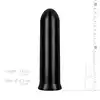 All Black - Dildo AB08. Gładkie 19 cm dildo wykonane z PVC o średnicy 4,5 cm