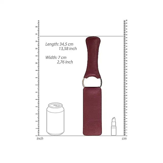 Ouch Halo - Paddle - Burgundy - stylowa packa. Luksusowa sesja BDSM