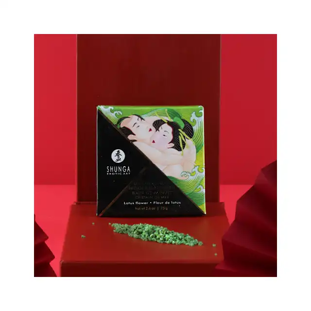 Shunga - Lotus Flower Bath Salt 75g. Cudownie pachnąca sól do kąpieli na bazie kwiatu lotosu 