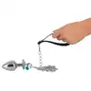 You2Toys - Butt Plug Set Leash. Mega zestaw korków analnych przypinanych do smyczy. 3 korki S,M,L. Innowacja 2022