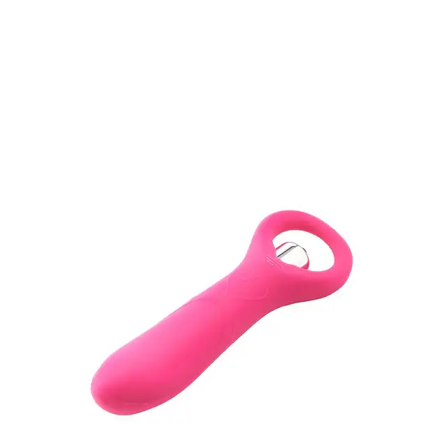 Dream Toys - Flirts 10 Functions Ring Vibrator Pink. Elegancki, różowy wibrator. Piękne wzory!