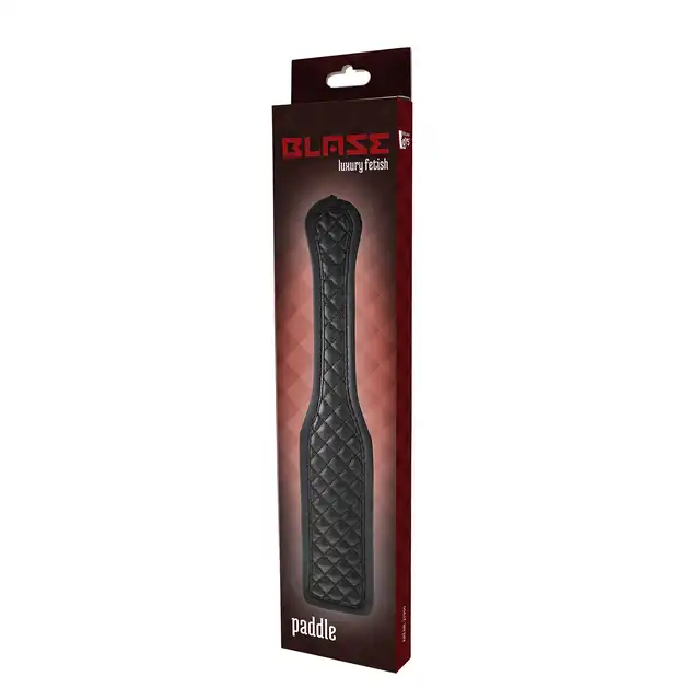 Dream Toys - Blaze Paddle Diamond Black - czarna packa, idealna do sesji BDSM