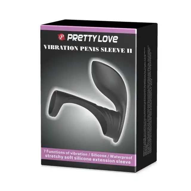 Pretty Love - Vibration Penis Sleeve II - niesamowita, wibrująca nakładka na penisa