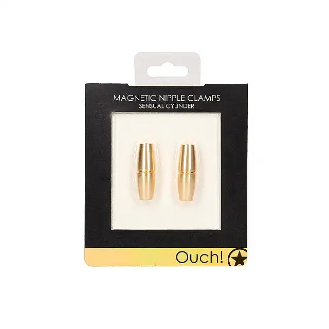 Ouch! - Magnetic Nipple Clamps - Sensual Cylinder - unikatowe magnetyczne zaciski na sutki. Niesamowita przyjemność 