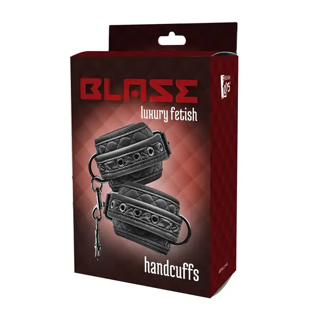 Dream Toys - Blaze Handcuff Diamond Black - luksusowe kajdanki na ręce. Ekstremalna sesja BDSM