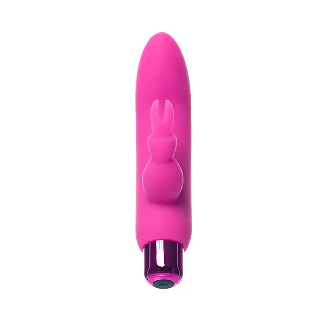 PowerBullet - Alice`s Bunny USB. Wibrator 2w1 o silnych wibracjach prosto z Krainy Czarów 