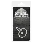 Steel Power Tools - Spermstopper 28MM - ekskluzywny pierścień na penisa z korkiem blokującym wypływ spermy