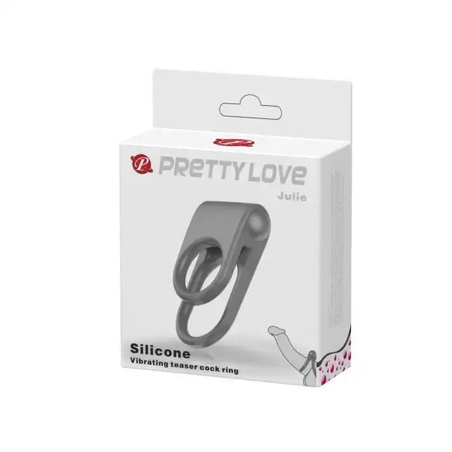 Pretty Love - Julie Vibrating Coock Ring - podwójny ring na penisa i jądra. Zwiększona erekcja gwarantowana