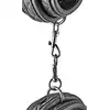 Dream Toys - Blaze Anklecuff Diamond Black - luksusowe kajdanki na kostki. Podkręcona sesja BDSM