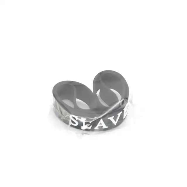 O-Products - Silicone Collar (SLAVE) - unikatowa obroża z napisem SLAVE. Jedwabisty silikon