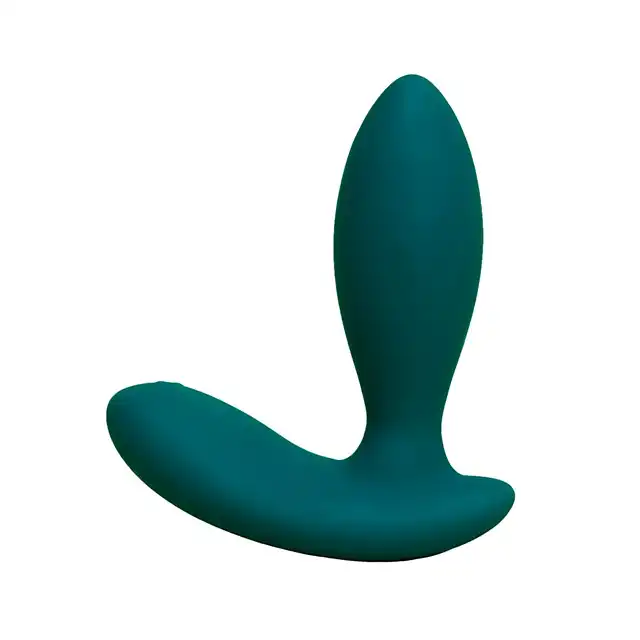Vibio - Rivera Vibrating Anal Plug Green. Wibrująca wtyczka analna z obracającymi się koralikami u podstawy. Podwójna analna przyjemność.