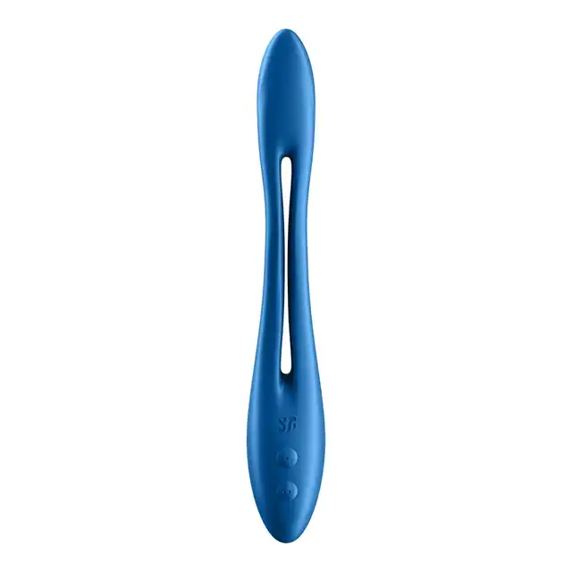 Satisfyer - Elastic Game Blue - nowatorski, wielofunkcyjny wibrator. Wyginaj go w każdą stronę!