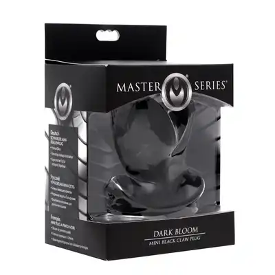Master Series - Dark Bloom Mini. Niezwykle ciekawa, rozwierająca anus, wtyczka o kształcie kwiata.