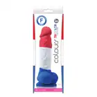 NS Novelties - Colours Pleasures Tricolor 5" Dildo. Trójkolorowe, jedwabiście gładkie w dotyku, realistyczne dildo.