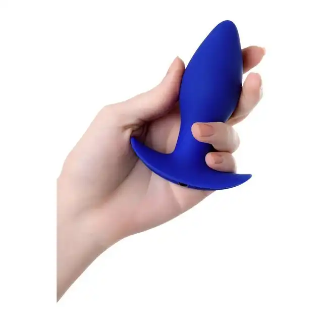 ToDo - Fancy Anal Vibro Plug - wibrujący plug analny w elektryzującym, niebieskim kolorze 