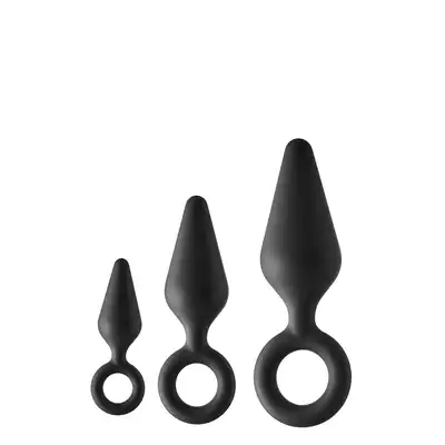 DreamToys - Fantastic Anal Training Kit Ring. Zestaw plugów analnych z pierścieniami. Dostarcz sobie przyjemności przy każdym ruchu palcem.
