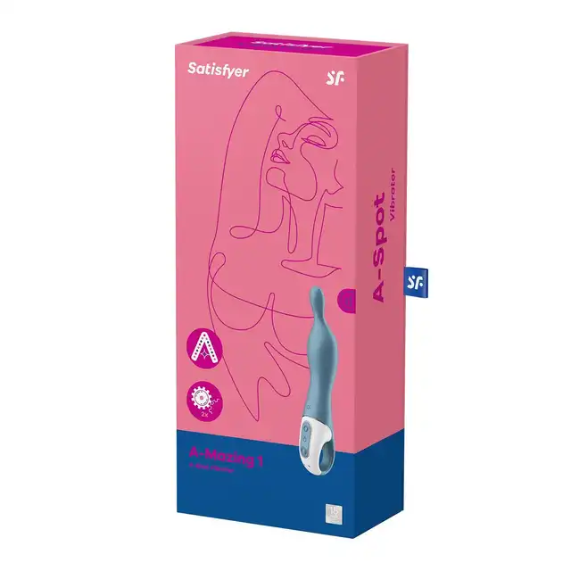 Satisfyer - A-Mazing 1 Blue - nowoczesny wibrator, przyjemna stymulacja punktu A