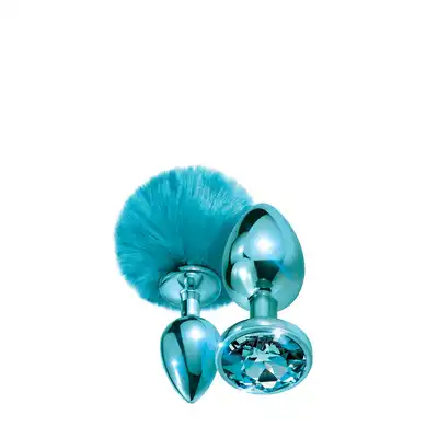 NIXIE METAL BUTT PLUG SET POM BLUE